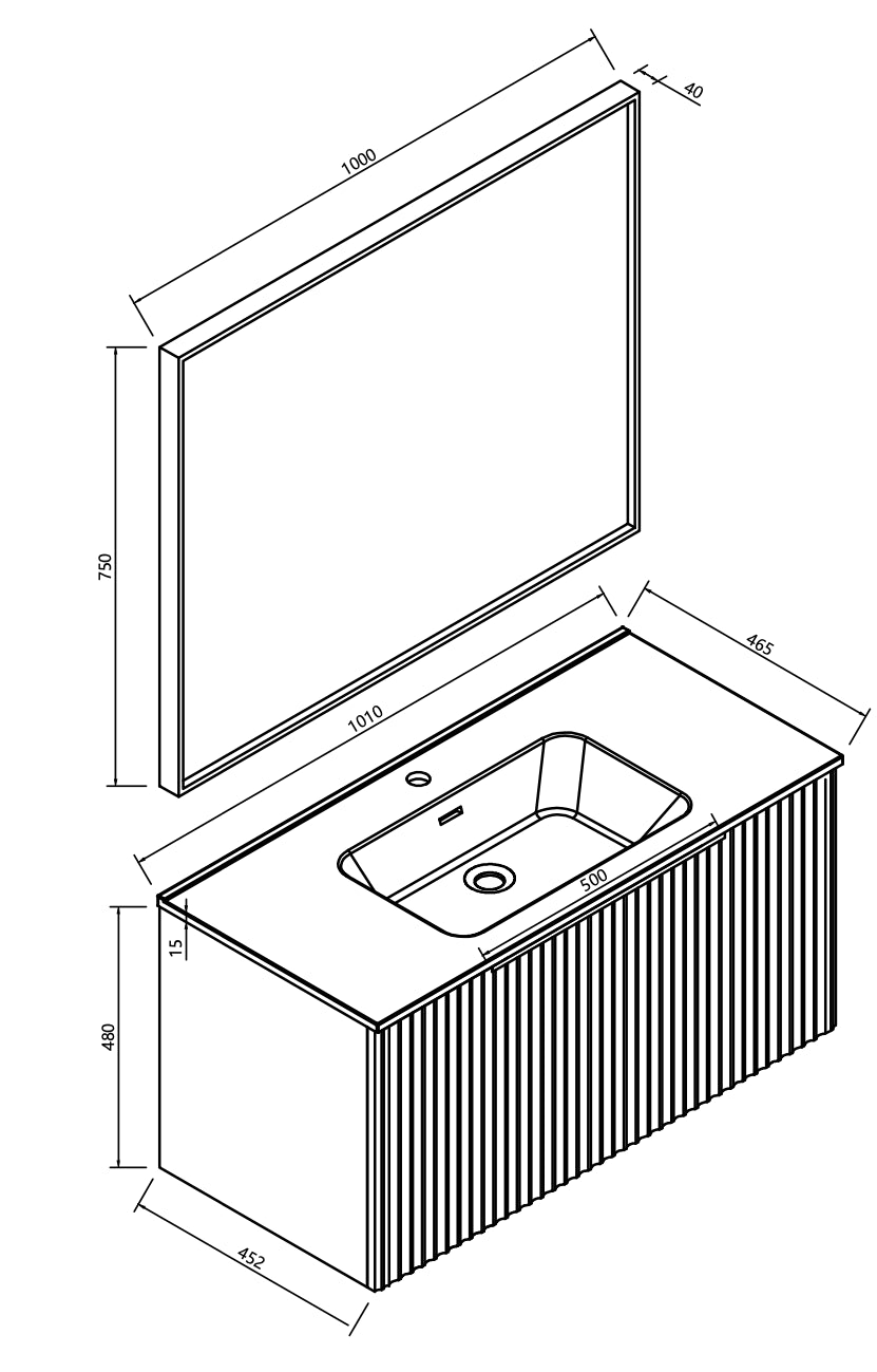 Xellanz Ribbella Badmeubel Compleet Naturel Eik/