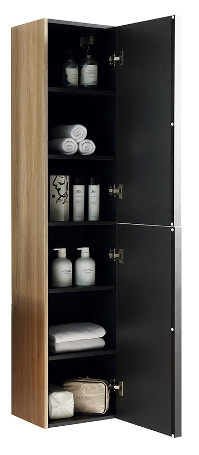 Xellanz Ribbella Kolomkast Met 2 Deuren Naturel Eik