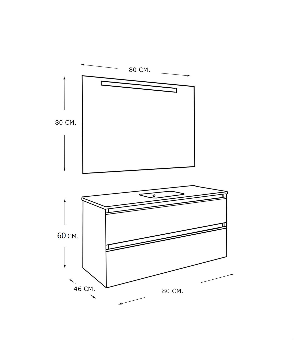 Xellanz Sephia Compleet Badmeubel Nature