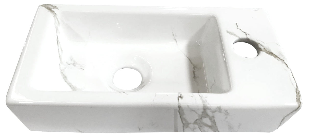 Wiesbaden One Pack Mini-Rhea Rechts Fontein Carrara