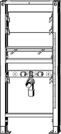 Viega Prevista Dry Wastafel-Element 1300 X 500 (8540.31)