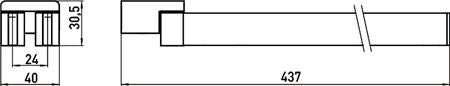 Emco Loft Handdoekhouder 2-Armig Draaibaar 410Mm Chroom
