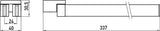 Emco Loft Handdoekhouder 2-Armig Draaibaar 310Mm Zwart