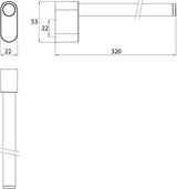 Emco Flow Handdoekhouder 1-Armig Vast 320Mm Chroom