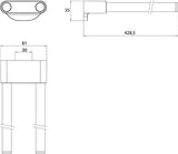 Emco Flow Handdoekhouder 2-Armig Vast 430Mm Chroom