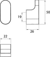 Emco Flow Haak 50Mm Chroom