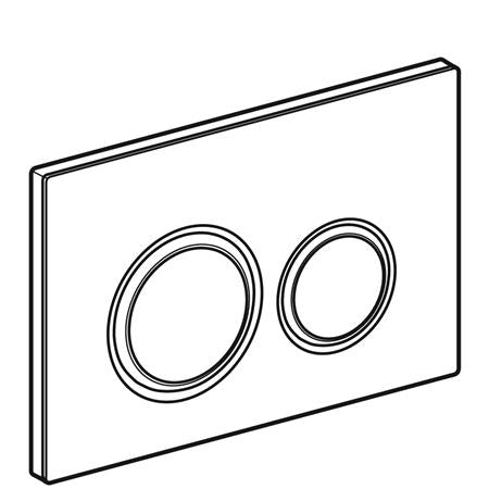 Geberit Bedieningsplaat Sigma21 2-Toets: Messing Klantspecifiek