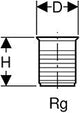 Geberit Afvoerplug Binnendraad 60X1/8'' Rvs Bakken