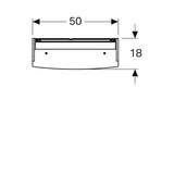 Geberit Option Basic Spiegelkast Twee Deuren 50X14Cm Wit