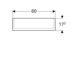 Geberit Option Plus Spiegelkast Twee Deuren 60X70Cm Int/Ext Spiegel