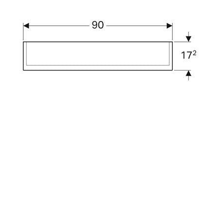 Geberit Option Plus Spiegelkast Drie Deuren 90X70Cm Int/Ext Spiegel