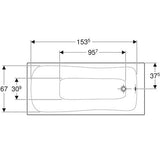 Geberit Renova Rechthoekig Bad 170X75Cm