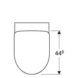 Geberit 280 Basic Pack Wcl Diepspoel Rf Met Closetzitting Sc 53Cm Wit