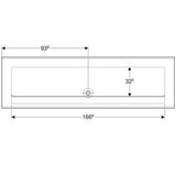 Geberit 300 Basic Wastrog 1876X555Cm Z/Kraangat Z/Overloop