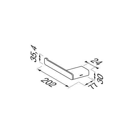 Geesa Shift Toiletrolhouder Chroom (L)