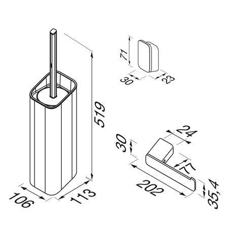 Geesa Shift Toiletaccessoireset Chroom