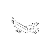 Geesa Shift Toiletrolhouder Rvs Geborsteld (L)