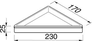 Geesa Frame Hoekplanchet Zwart / Chroom