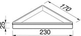 Geesa Frame Hoekplanchet Zwart / Chroom