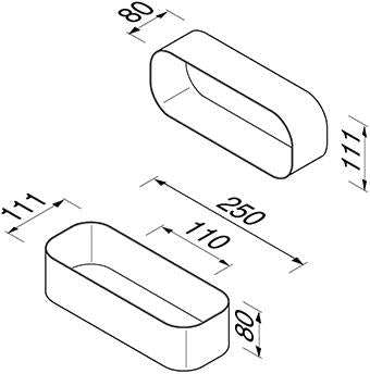 Geesa Frame Multibasket/Planchet Zwart