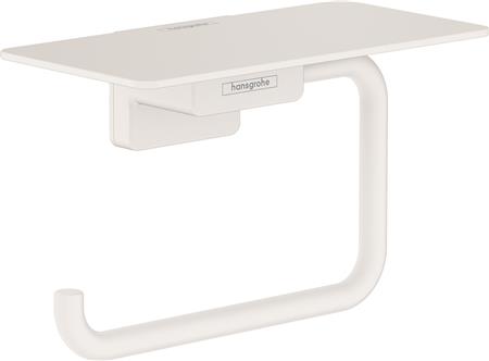 Hansgrohe Hg Paper Roll Holder With Shelf Addstoris Matt White