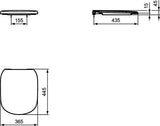 Ideal Standard Tesi Zitting En Deksel Softclose Wit