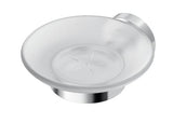 Ideal Standard Iom Zeepschaal Rond Van Mat Glas Met Houder Chroom