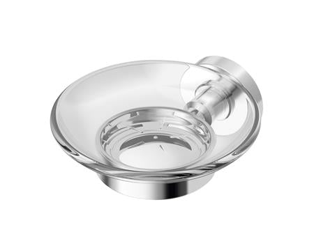 Ideal Standard Iom Zeepschaal Rond Van Transparant Glas Met Houder Chroom