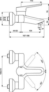 Ideal Standard Ceraplus 2 Wandmengkraan Chroom