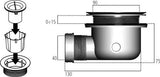 Ideal Standard Ultra Flat Solid Afvoergarnituur Voor Douchevloer