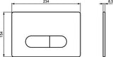 Ideal Standard Oleas M1 Bedieningspaneel Voor Mechanische Bediening Chroom