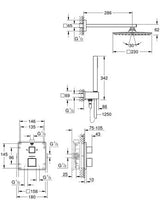 Grohe Grohtherm Cube Perfect Shower Set Met Rainshower Allure 230
