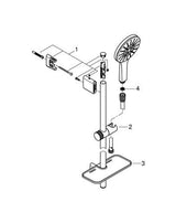 Grohe Rainshower Smartactive 130 Doucheset 3 Straalsoorten