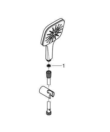 Grohe Rainshower Smartactive 130 Cube Doucheset 3 Stralen