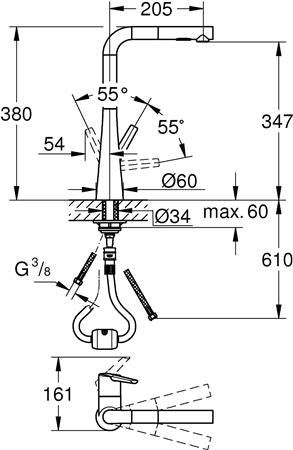 Grohe Zedra Keukenmengkraan