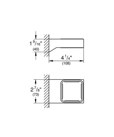 Grohe Selection Cube Wandhouder