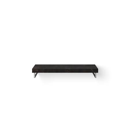 Looox Dekton Base Shelf Solo 120Cm Kelya Gat Links Hh Mat Zwart