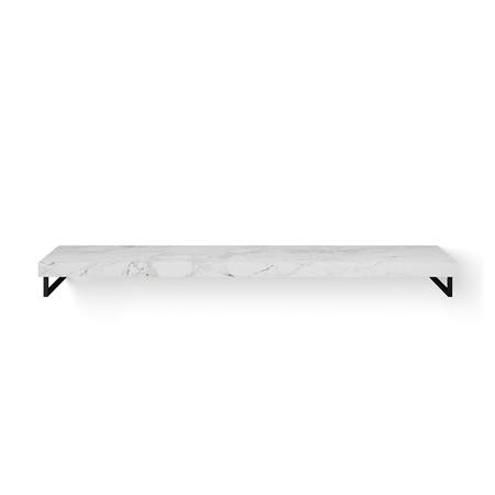 Looox Dekton Base Shelf Solo 200Cm Bergen Gat Midden Hh Mat Zwart