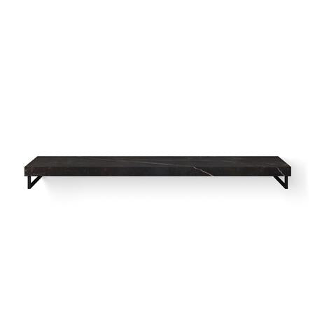 Looox Dekton Base Shelf Solo 200Cm Kelya Gat Midden Hh Mat Zwart