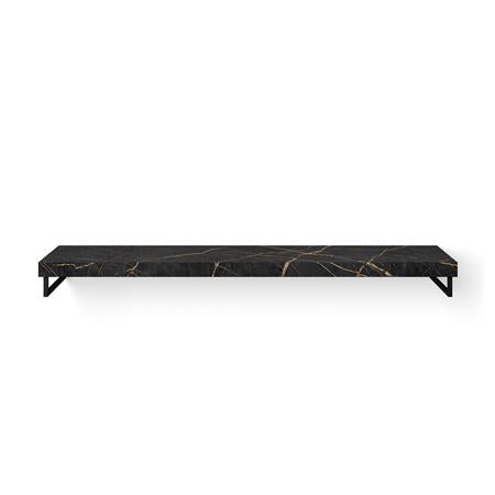 Looox Dekton Base Shelf Solo 200Cm Laurent Gat Midden Hh Mat Zwart