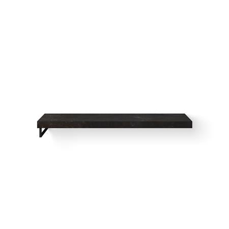 Looox Dekton Base Shelf Solo L 160Cm Kelya Gat Midden Hh Links Mat Zwart