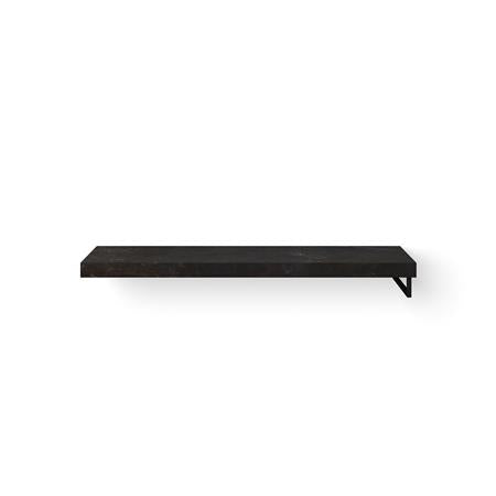 Looox Dekton Base Shelf Solo R 160Cm Kelya Gat Dubbel Hh Rechts Mat Zwart