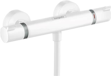 Hansgrohe Hg Thermostatic Shower Mixer Wall Mounted Ecostat Comfort Dn15 Matt Wh