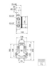 Steinberg Stein Up Inbouw Thermo 3W Mt Zw