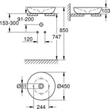 Grohe Essence Waskom 45