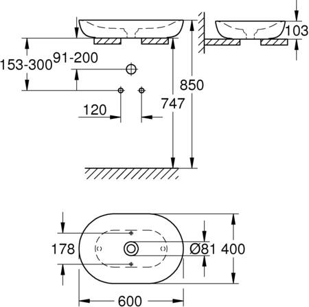 Grohe Essence Waskom 60