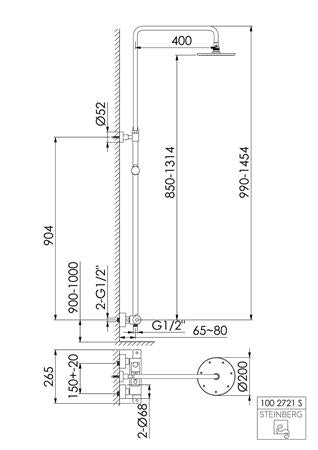 Steinberg Stein S100 Doucheset M Thermo Mt Zw