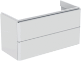 Ideal Standard Strada Ii Wastafelmeubel 970X417X490Mm Met 2 Laden Glanzend Wit