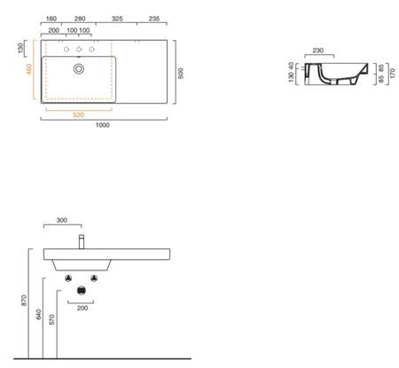 Catalano Cat Zero Wastafel 100X50 L-Sink Wit-Gl