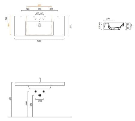 Catalano Cat Zero Wastafel 125X50 Wit-Gl